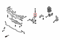 Subaru Legacy BM / BR Främre Nedre Länkarmsbussningar (Stor) (Pillowball) 2Delar/Set Hardrace